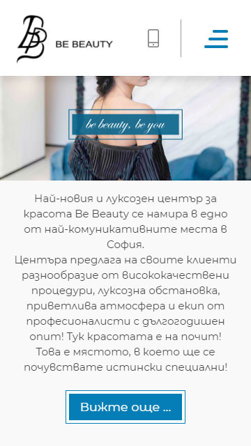 Design and Website development of Be Beauty